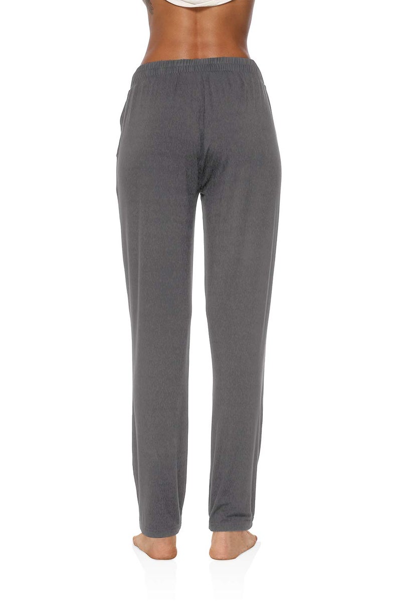 DIBAOLONG Womens Yoga Pants Wide Leg Comfy Drawstring Loose Straight Lounge Running Workout Legging Dark Gray S - Image 5